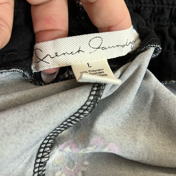 Women's Size Large French Laundry Print Pants - Picture 2 of 8